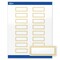 Avery Printable Rectangle Labels with Sure Feed Technology, Multi-Lined Gold Border Design, 1" x 2-5/8", Glossy White Permanent Labels, Laser/Inkjet, 160 Total, Great for Address Labels